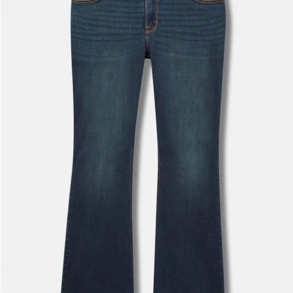 torrid Jeans Mid to Dark Blue slim Bootcut super stretch mid rise Zise 20S NWT - Picture 6 of 14